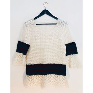 Cottagecore Crochet Handmade Sweater